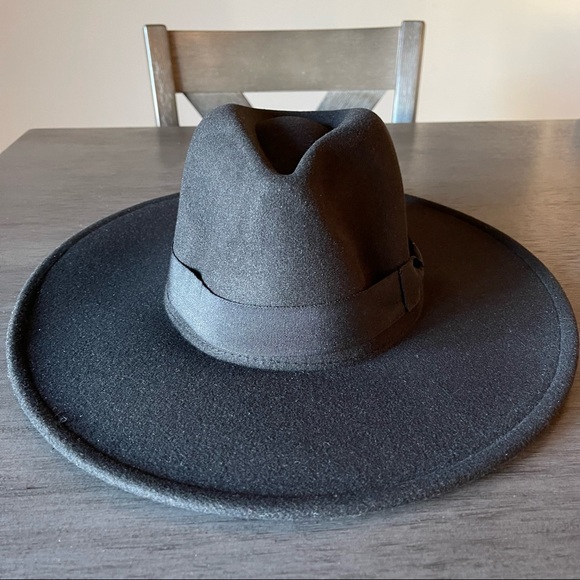 Black Stiff Brim Rancher Hat - Picture 4 of 5